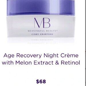 Meaningful Beauty by Cindy Crawford Age Recovery Night Creme FULL SIZE 30 ml NEW